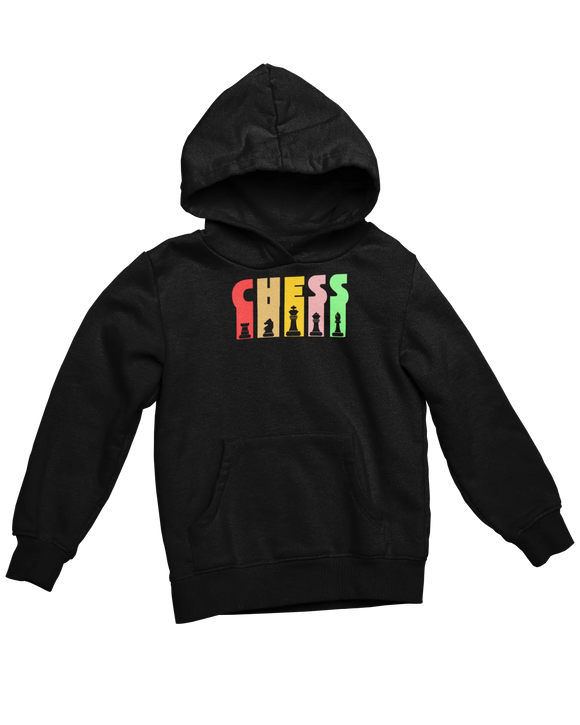 Women Regular Fit Hoodie - Chess Women Regular Fit Hoodie 320 Black | Fullmoon Styles