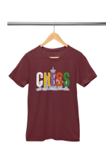 Women Regular Fit Tshirt - Chaos Checkmate Women Regular Fit Tshirt 180 Maroon | Fullmoon Styles