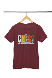 Women Regular Fit Tshirt - Chaos Checkmate Women Regular Fit Tshirt 180 Maroon | Fullmoon Styles