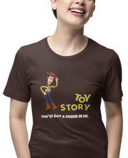 Toy Story Woody Women Oversized 210 Brown Oversized - Premium Cotton Women Wear