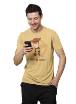 Toy Story Woody Sheriff Men Oversized 210 Beige Oversized - Premium Cotton Men Wear