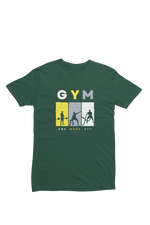 Men Regular Fit Tshirt - One More Rep Men Regular Fit Tshirt 180 Bottle Green | Fullmoon Styles