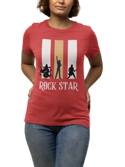 Comfortable Women Regular Fit Tshirt in Red - 180 GSM | Fullmoon Styles