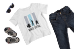 Kids Regular Fit Tshirt - Rock Star Kids Regular Fit Tshirt 180 White | Fullmoon Styles