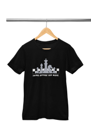 Premium Black Regular Fit Tshirt for Men - 180 GSM Cotton | Fullmoon Styles