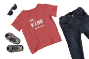 King Never Falls Kids Regular Fit Tshirt 180 Red Regular Fit Tshirt - Premium Cotton Kids Wear