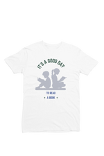 Good Day To Read Women Regular Fit Tshirt 180 White Regular Fit Tshirt - Premium Cotton Women Wear