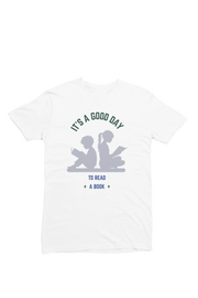 Good Day To Read Women Regular Fit Tshirt 180 White Regular Fit Tshirt - Premium Cotton Women Wear