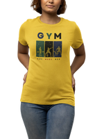 Comfortable Women Regular Fit Tshirt in Yellow - 180 GSM | Fullmoon Styles
