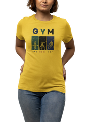 Comfortable Women Regular Fit Tshirt in Yellow - 180 GSM | Fullmoon Styles