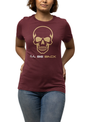 Comfortable Women Regular Fit Tshirt in Maroon - 180 GSM | Fullmoon Styles