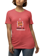 Red Regular Fit Tshirt - Git Commit Awesomeness Women Regular Fit Tshirt 180 Design | Women Fashion