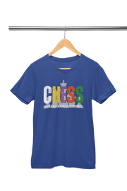 Royal Blue Regular Fit Tshirt - Chaos Checkmate Women Regular Fit Tshirt 180 Design | Women Fashion