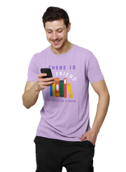 Comfortable Men Regular Fit Tshirt in Lavender - 180 GSM | Fullmoon Styles