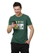 One More Rep Men Regular Fit Tshirt 180 Bottle Green Regular Fit Tshirt - Premium Cotton Men Wear