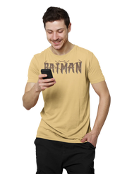 Comfortable Men Regular Fit Tshirt in Beige - 180 GSM | Fullmoon Styles