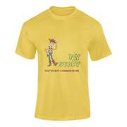 Men Regular Fit Tshirt - Toy Story Woody Men Regular Fit Tshirt 180 Yellow | Fullmoon Styles