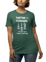 Bottle Green Regular Fit Tshirt - Waiting For Command Women Regular Fit Tshirt 180 Design | Women Fashion