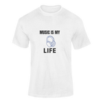 Women Oversized - Music Is My Life Women Oversized 210 White | Fullmoon Styles