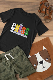 Premium Black Regular Fit Tshirt for Kids - 180 GSM Cotton | Fullmoon Styles