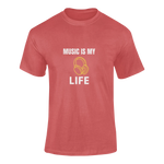 Women Oversized - Music Is My Life Women Oversized 210 Red | Fullmoon Styles