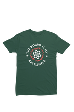 Men Regular Fit Tshirt - Battlefield Men Regular Fit Tshirt 180 Bottle Green | Fullmoon Styles