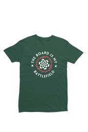 Men Regular Fit Tshirt - Battlefield Men Regular Fit Tshirt 180 Bottle Green | Fullmoon Styles