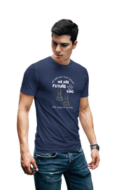 Navy Blue Regular Fit Tshirt - We Are Future Kings Men Regular Fit Tshirt 180 Design | Men Fashion