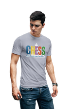 Chaos Checkmate Men Regular Fit Tshirt 180 Gray Regular Fit Tshirt - Premium Cotton Men Wear