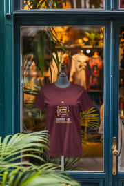 Premium Maroon Regular Fit Tshirt for Women - 180 GSM Cotton | Fullmoon Styles