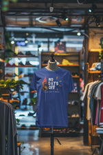 Royal Blue Regular Fit Tshirt - No Days Off Women Regular Fit Tshirt 180 Design | Women Fashion