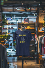 Navy Blue Oversized - Music Is My Life Women Oversized 210 Design | Women Fashion