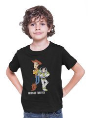 Comfortable Kids Regular Fit Tshirt in Black - 180 GSM | Fullmoon Styles