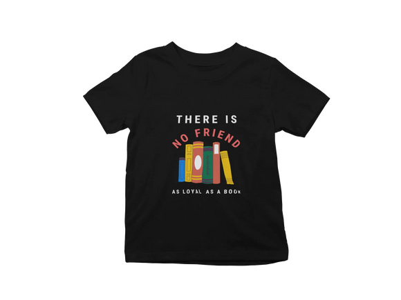 Kids Regular Fit Tshirt - As Loyal As Book Kids Regular Fit Tshirt 180 Black | Fullmoon Styles