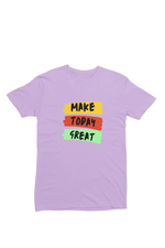 Comfortable Men Regular Fit Tshirt in Lavender - 180 GSM | Fullmoon Styles