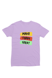 Comfortable Men Regular Fit Tshirt in Lavender - 180 GSM | Fullmoon Styles