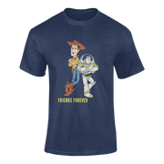 Men Oversized - Woody And Buzz Friends Forever Men Oversized 210 Navy Blue | Fullmoon Styles