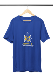 Premium Royal Blue Regular Fit Tshirt for Women - 180 GSM Cotton | Fullmoon Styles