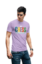 Chaos Checkmate Men Regular Fit Tshirt 180 Lavender Regular Fit Tshirt - Premium Cotton Men Wear