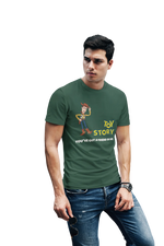 Toy Story Woody Men Regular Fit Tshirt 180 Bottle Green Regular Fit Tshirt - Premium Cotton Men Wear