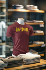 Maroon Regular Fit Tshirt - Batman Men Regular Fit Tshirt 180 Design | Men Fashion