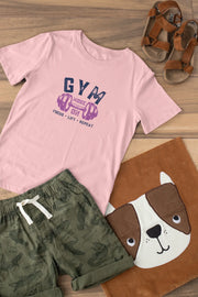 Premium Baby Pink Regular Fit Tshirt for Kids - 180 GSM Cotton | Fullmoon Styles