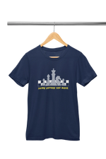 Premium Navy Blue Regular Fit Tshirt for Men - 180 GSM Cotton | Fullmoon Styles