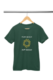 Chess Plan Wisely Women Regular Fit Tshirt 180 Bottle Green Regular Fit Tshirt - Premium Cotton Women Wear