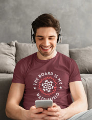 Battlefield Men Regular Fit Tshirt 180 Maroon Regular Fit Tshirt - Premium Cotton Men Wear