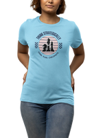 Women Regular Fit Tshirt - Think Strategically Women Regular Fit Tshirt 180 Sky Blue | Fullmoon Styles