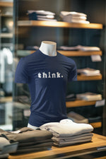 Navy Blue Regular Fit Tshirt - Chess Think Men Regular Fit Tshirt 180 Design | Men Fashion