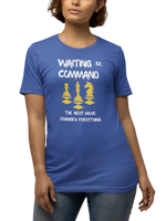 Royal Blue Regular Fit Tshirt - Waiting For Command Women Regular Fit Tshirt 180 Design | Women Fashion