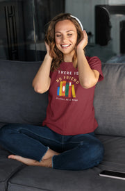 As Loyal As Book Women Regular Fit Tshirt 180 Maroon Regular Fit Tshirt - Premium Cotton Women Wear