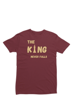 King Never Falls Women Regular Fit Tshirt 180 Maroon Regular Fit Tshirt - Premium Cotton Women Wear